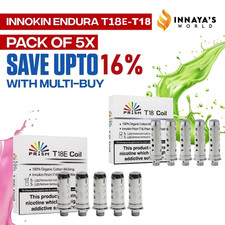 Innokin Endura T18E OR T18 / T22 Replacement Coil  1.5 ohm Prism Tank - 5x Coils