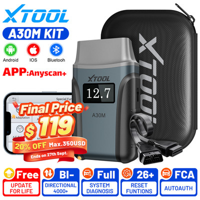 2026 XTOOL A30M V2.0 KIT Bluetooth Auto Scanner All System OBD2 Diagnostic Tool