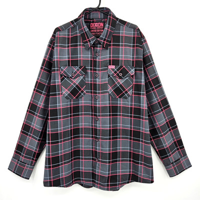 Dixxon Flannel Limited Edition Snap On Form And Function Plaid Shirt Mens XL