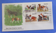 FDC 1984** FLEETWOOD CACHET FDC "MAN'S BEST FRIEND IN AMERICA"  POSTED NY, NY"