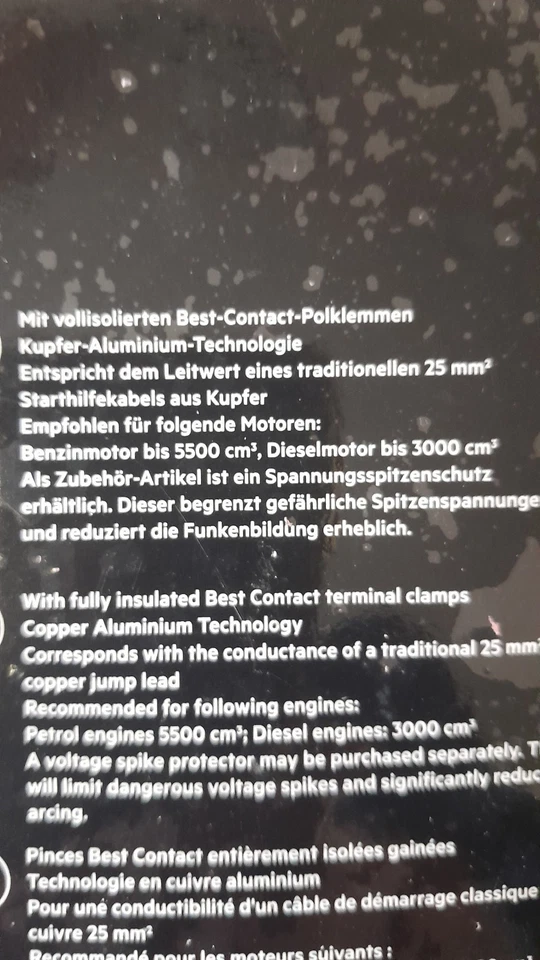 AEG Starthilfekabel Alu-Tec,für 12 Volt Und 24 Volt,Aufbewahrungstasche,2 x 3m - Bild 3 von 4