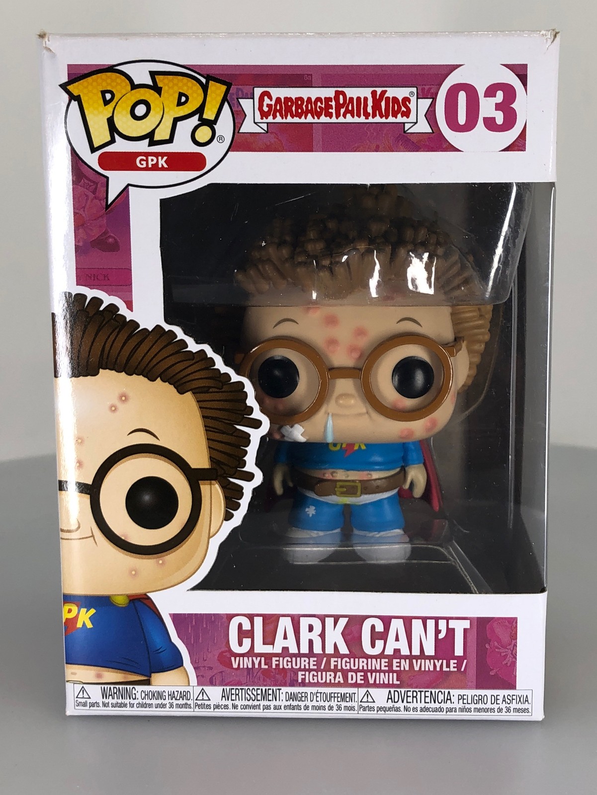Sale Funko Pop! Retro Toys Garbage Pail Kids Clark Can'T #3 Vinyl Figure Damaged Box