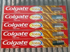 5 NOS Colgate Total Toothbrush Individually Packaged Asstd Clear Colors ~☆READ☆