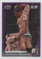 2022 Upper Deck AEW All Elite Wrestling Purple Pyro /199 Anthony Bowens #49 4et