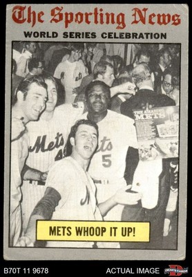 1970 Topps #310 1969 World Series - Mets Whoop it Up Mets / Orioles 1 - POOR