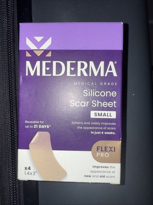 Mederma Daily Use Silicone Small Scar Sheet - 4 Count Exp 1/28+