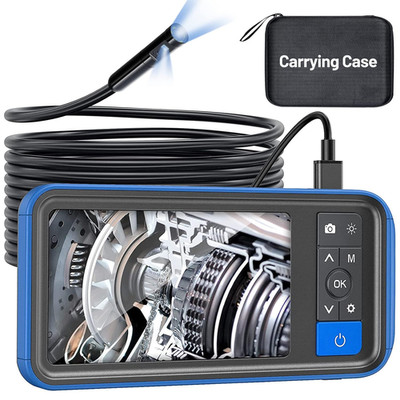 Dual Lens Endoscope Camera with Light,  4.5'' HD Snake Borescope Inspection Camer