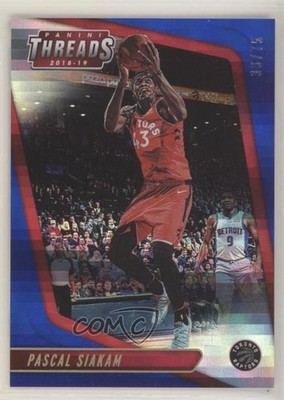 2018-19 Panini Threads Premium Blue 33/75 Pascal Siakam #75 00du