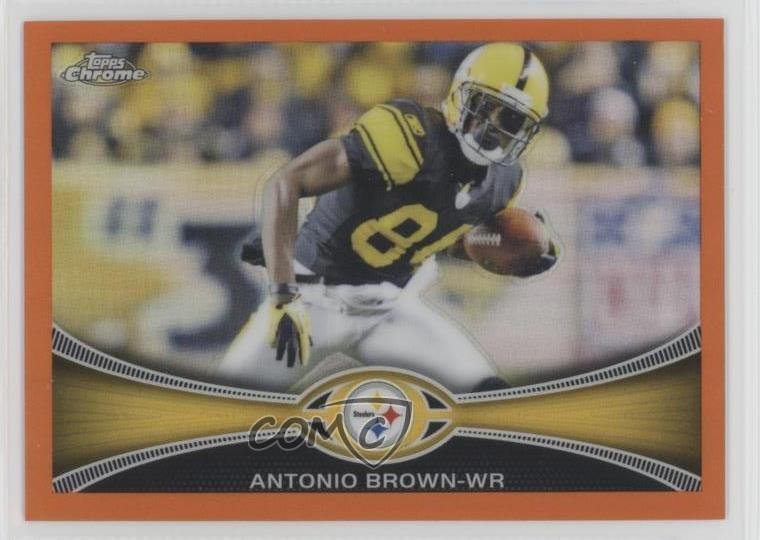 2012 Topps Chrome Retail Orange Refractor Antonio Brown #106 0d08