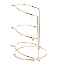 Three-Tier Golden Crown Display Stand - Elegant Metal Headband Organizer for ...