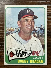 1965 Topps Baseball Bobby Bragan Milwaukee Braves Base Card Low Grade #346