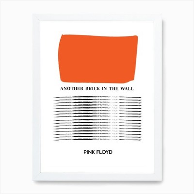 Another Brick In The Wall Pink Floy Framed Wall Art Poster Canvas Print Picture