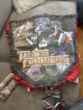 Rara piñata emergente Transformers Revenge of the Fallen de 20 pulgadas de alto de colección sin usar