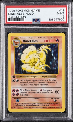 Ninetales (1st Edition) graded PSA 9 for sale on eBay