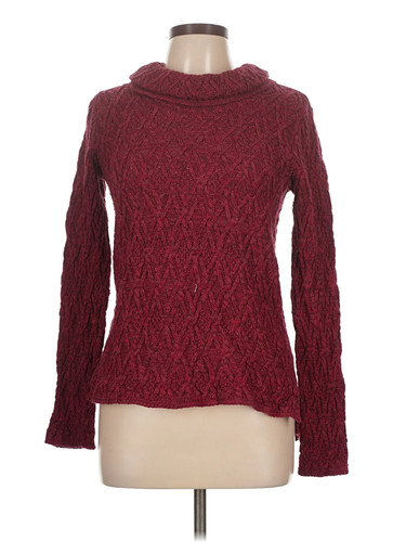 Eight Eight Eight Women Red Turtleneck Sweater L