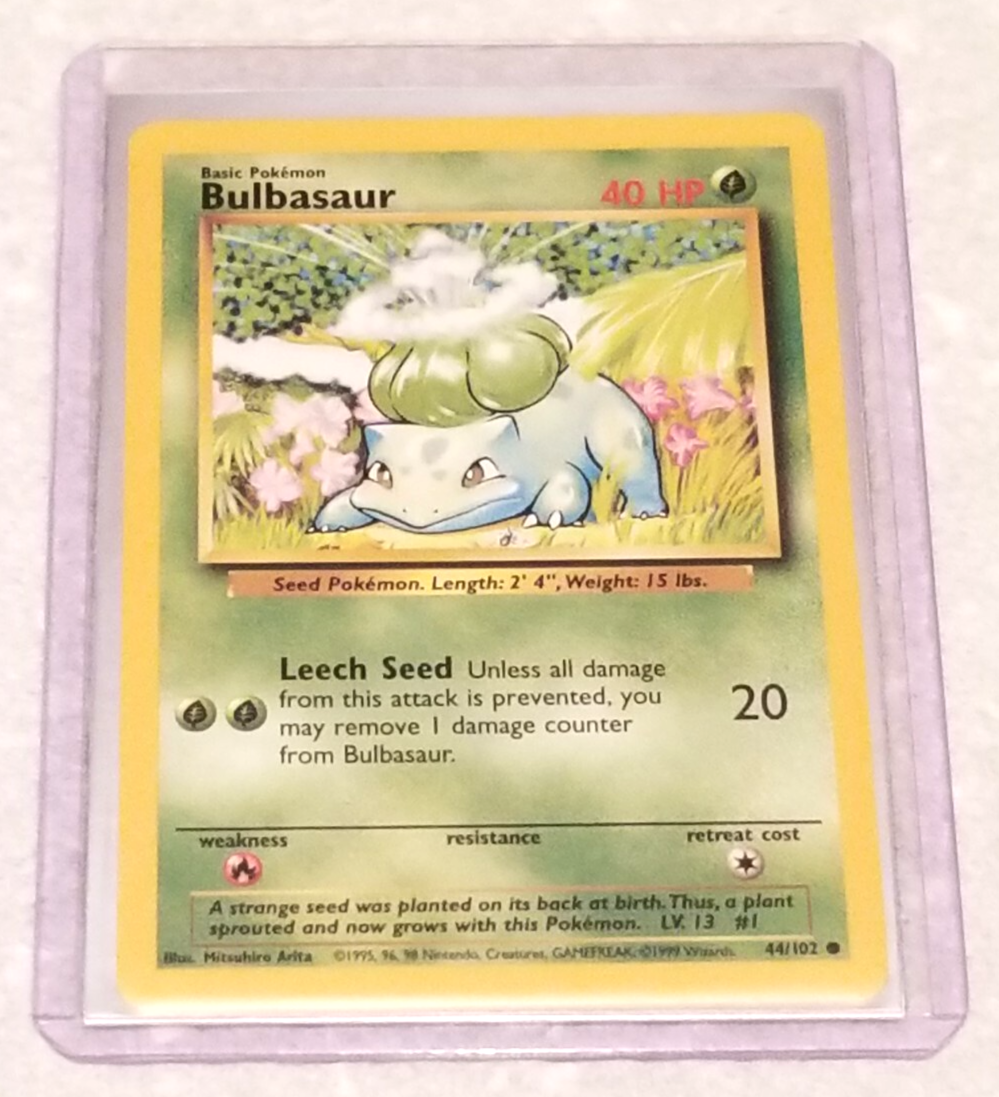 1999 bulbasaur pokemon card Bulbasaur & Ivysaur (05) [1999 Pokemon Action Flipz Premier Edition] main image 1