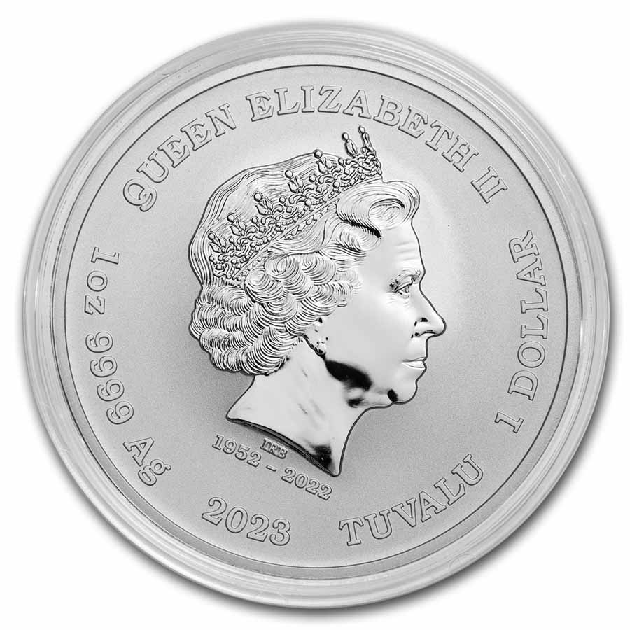 2023 Tuvalu 1 oz Silver Black Flag: The Fancy BU | eBay