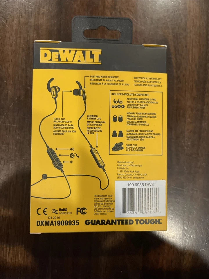 DEWALT DXMA1909935 Wireless Headphones - Black - Image 3 of 4
