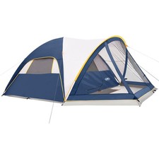 6 Person Camping Tent with Screen Porch, Family Dome Tent for Camping  Hikin...