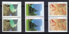 Norvège 1996 MNH Mi 1208-1210 paires DI/DR Sc 1119-1121 Tourisme en Norvège **
