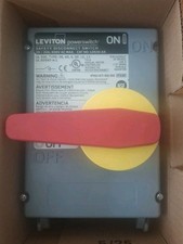 New Leviton LDS30-AX Watertight Disconnect Non-FusedSwitch 30A 600VAC