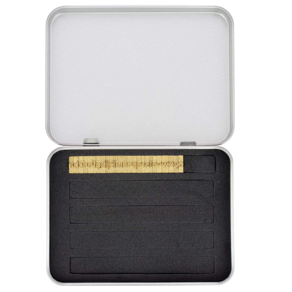 Lettres minuscules en laiton Arial 4mm Deco Cuir de qualité professionnelle