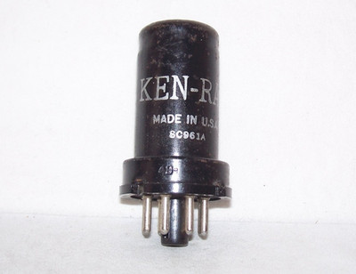 Ken-Rad 6SK7 radio tube,tested strong!,6SK7GT,metal can,VT-117