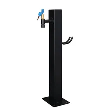 Outdoor Vertical Garden Water Column,Square Freestanding Hose Stand with Lock...
