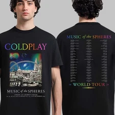 Coldplay London Music Of The Spheres Tour Tee 2025 At Wembley Stadium On 22 23