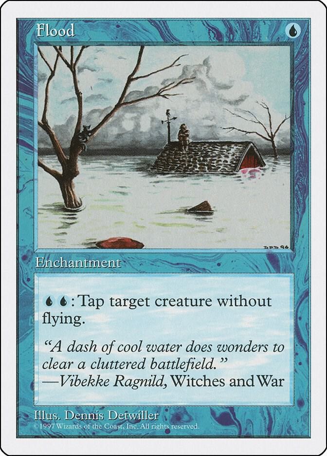 Flood Common Fifth Edition Magic: The Gathering Lightly Played