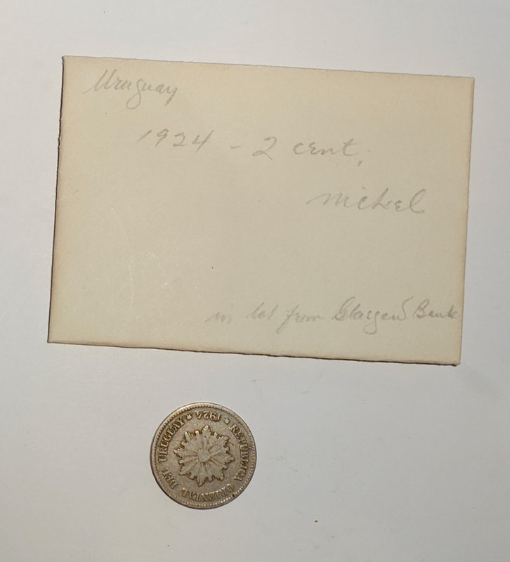 Older coin from Uruguay - 1924 - 2 Centésimos