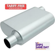 Magnaflow Exhaust R22543, One Natural Steel Rumble Aluminizd Muffler 2.5In Offse