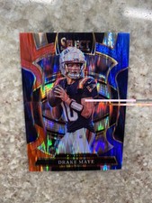 2025 Panini Prizm Select Drake May Black White Red, And Blue Shock Rare Patriots