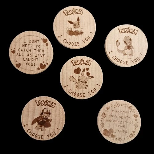 Personalised I Choose You Pokemon Coin Anniversary Birthday Gift Her Him TCG