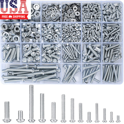 #ad #ad 1080 Pcs Screws Bolts and Nuts Assortment Kit Metric Machine Screws and Nuts an $21.12