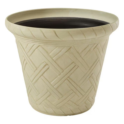 Resin Planter 22in Extra Large Cream Frenchboro Indoor Outdoor Crack Fade Resist