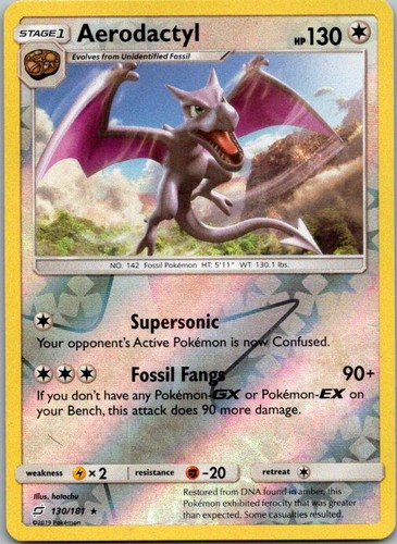 AERODACTYL 130/181 R TEAM UP POKEMON REVERSE HOLO NEAR MINT