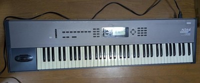 Used Korg N264 76-Key Music Workstation Keyboard Synthesizer 1990s