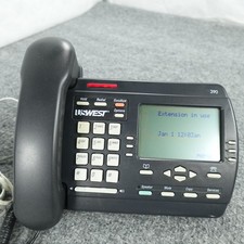 Nortel Networks USWEST PT390 Black Business Display Phone Speakerphone Tested
