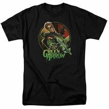 DC Green Arrow Sunset Archer Black T-Shirt