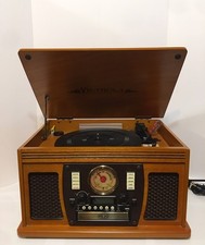 Victrola 6 in 1 Record Player w/ Bluetooth Cassette CD FM Retro Turntable