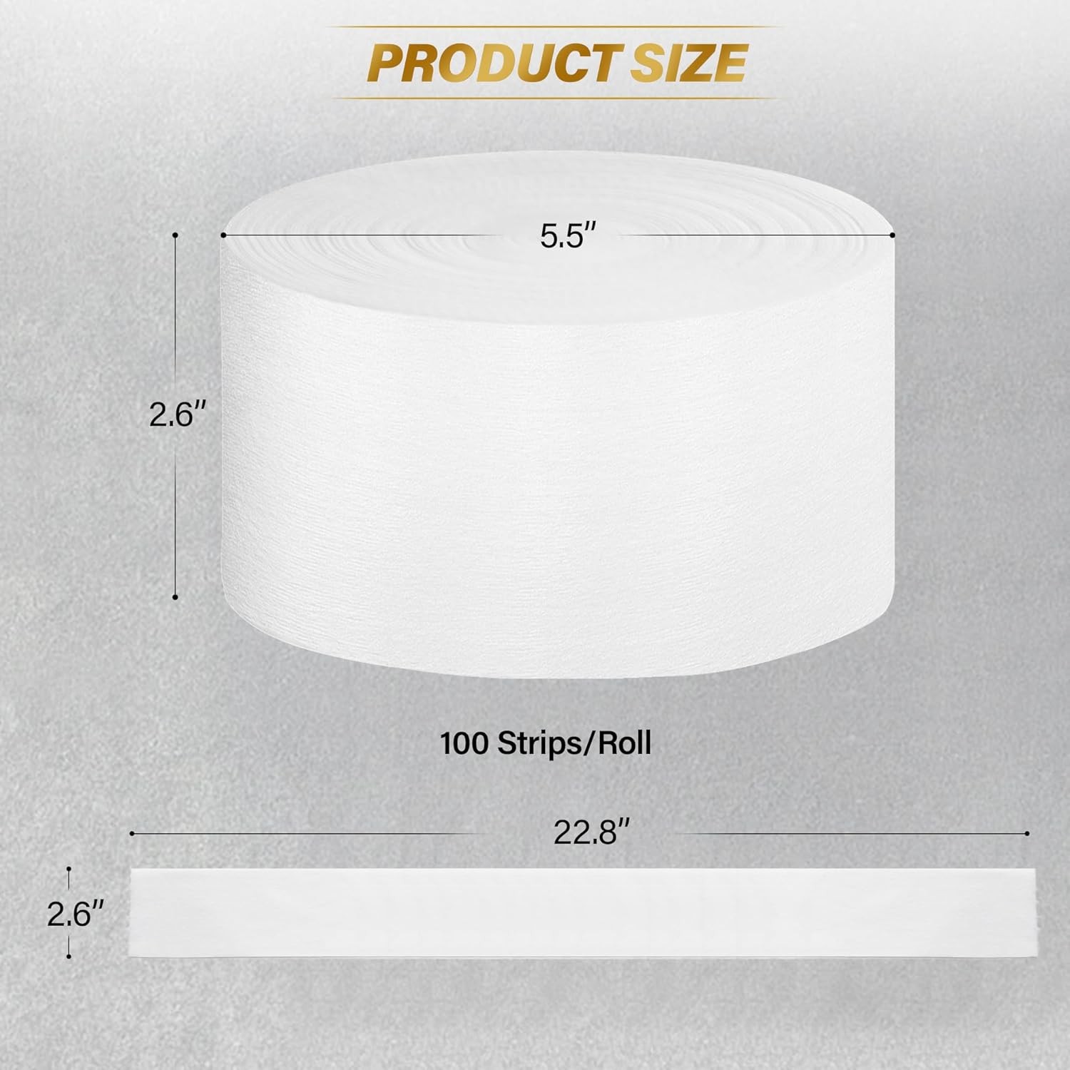 100 Count Disposable Barber Neck Strips Professional Salon Tape