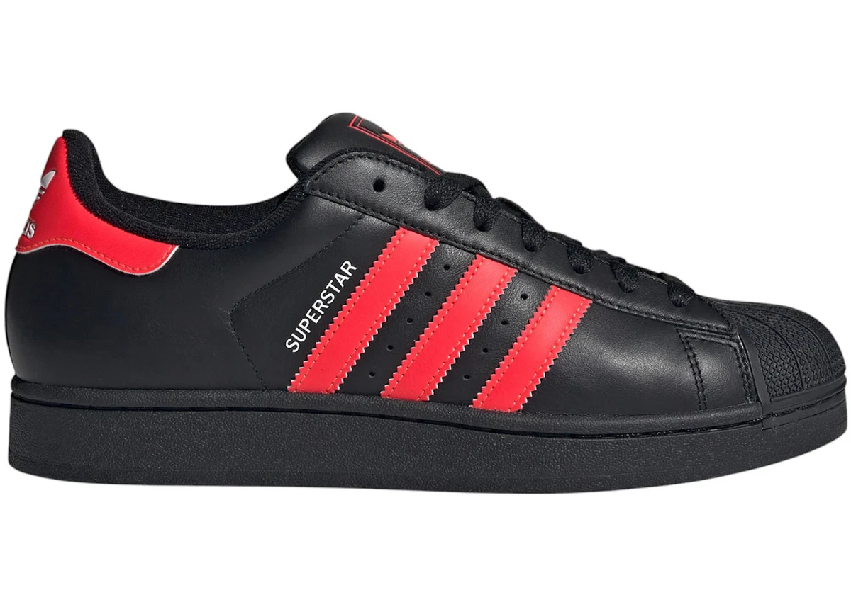 Adidas Superstar 2 Black Lucid Red for sale | eBay