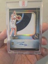 2024-25 Panini Silhouette Autographs Zach Edey 0/10 RPA Gold Grizzlies #SIL-EDY