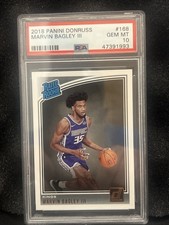 2018 Panini Donruss Marvin Bagley III Rated Rookie RC #168 GEM MINT PSA 10