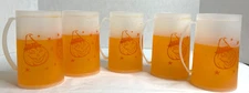 Halloween Pumpkin Gel Freezer Mugs - 16oz - Lot of 5 Identical Mugs