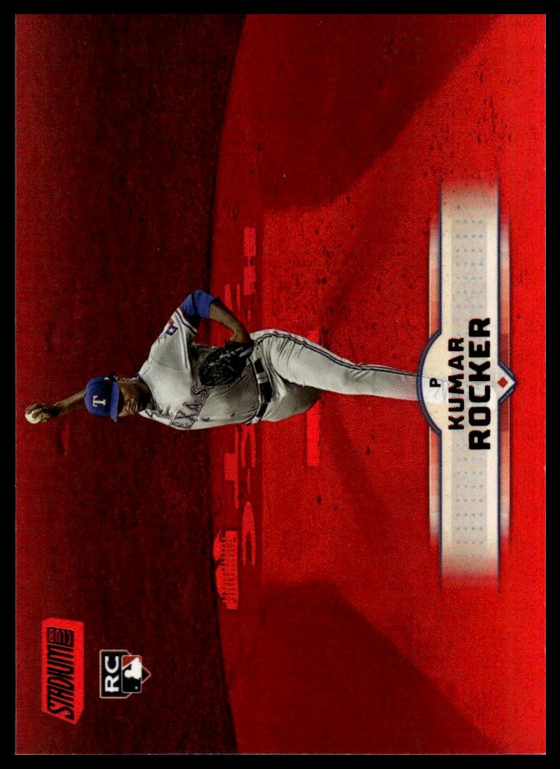 Kumar Rocker 2025 Stadium Club #179 Red Foil RC Texas Rangers
