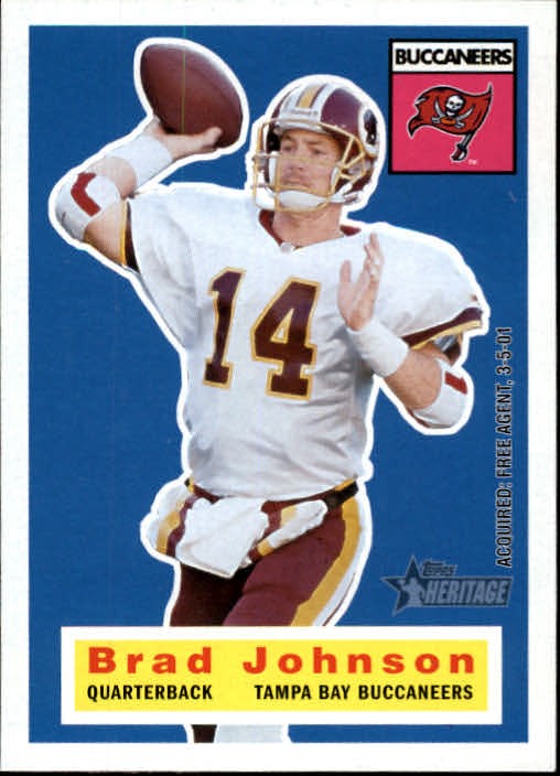 2001 Topps Heritage #40 Brad Johnson - FB