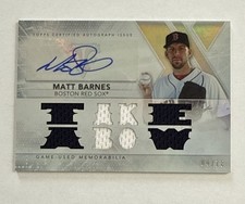 MATT  BARNES🔥2015 Topps Triple Threads Sapphire Patch Relic AUTO #TTAR-MB1 4/18