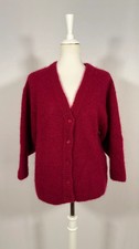 Gilet Pinobery rouge en mohair - American Vintage